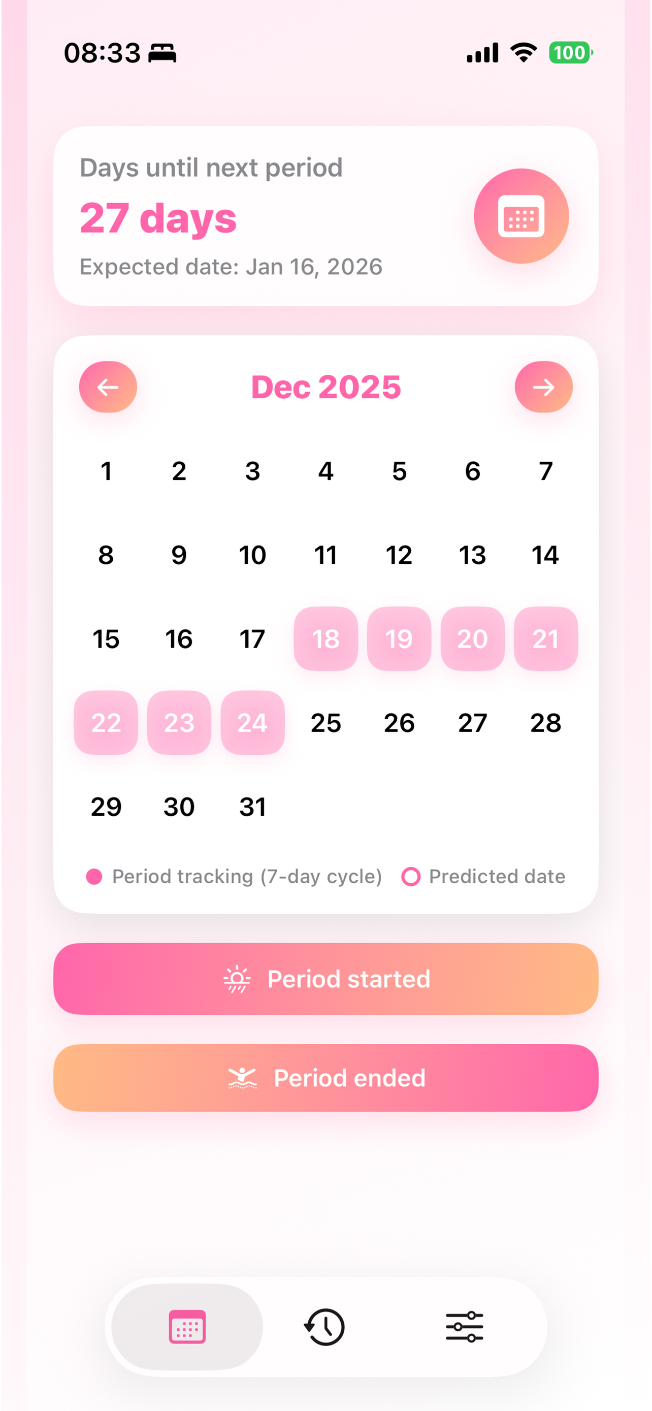 Eve Period Tracker - 优雅的经期追踪应用